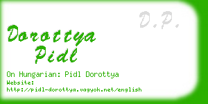 dorottya pidl business card